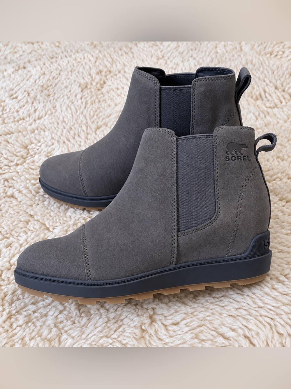 Sorel Evie II Chelsea Boots in Quarry Sz 8.5